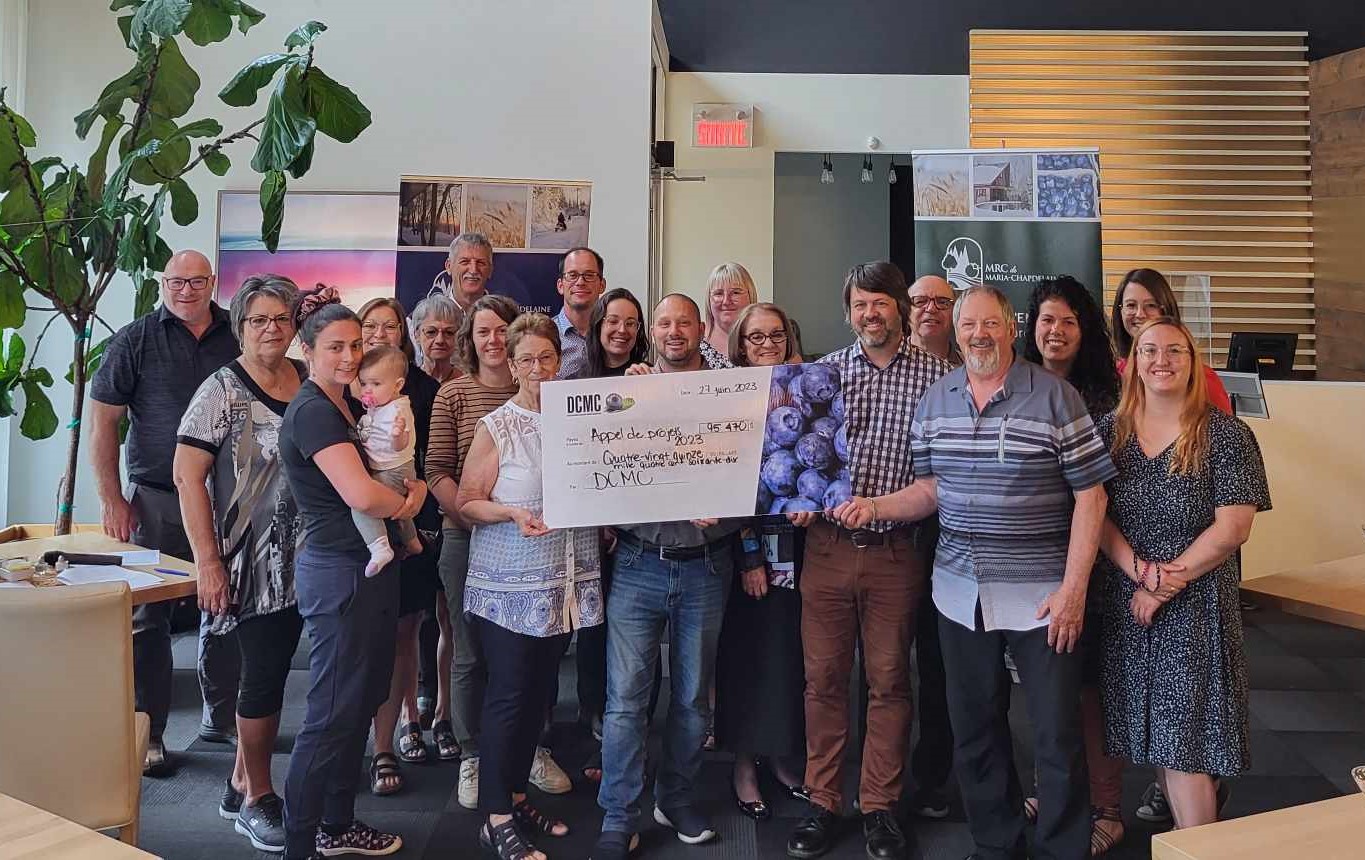 Communiqué – Développement collectif Maria-Chapdelaine soutient 15 organismes locaux en leur partageant une enveloppe de 150 000 $ Actualités À la une