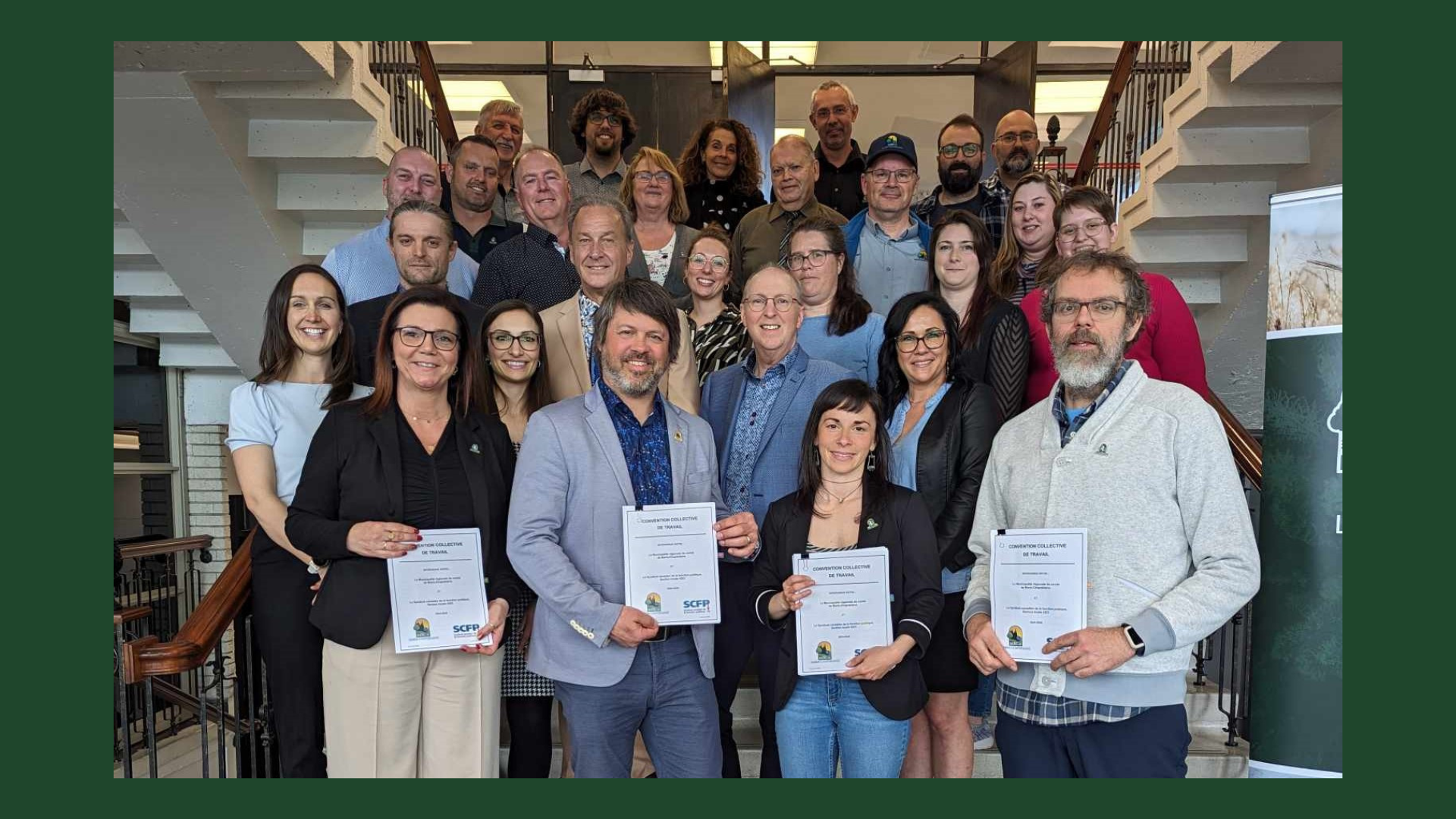 Communiqué – Signature de la nouvelle convention collective pour les employés de la MRC de Maria-Chapdelaine Actualités À la une