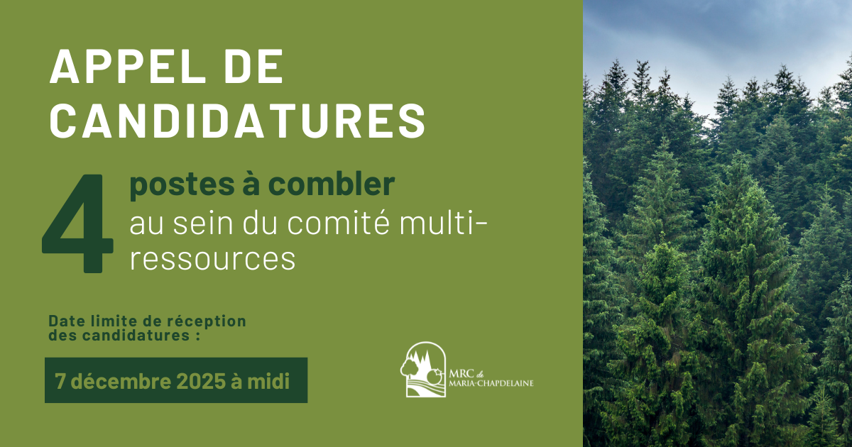 Appel de candidatures : Comité multi-ressources Actualités À la une