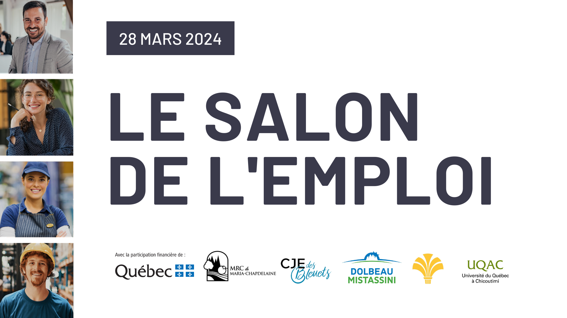 Communiqué – Une deuxième édition prometteuse pour le Salon de l’emploi du 28 mars prochain Actualités À la une