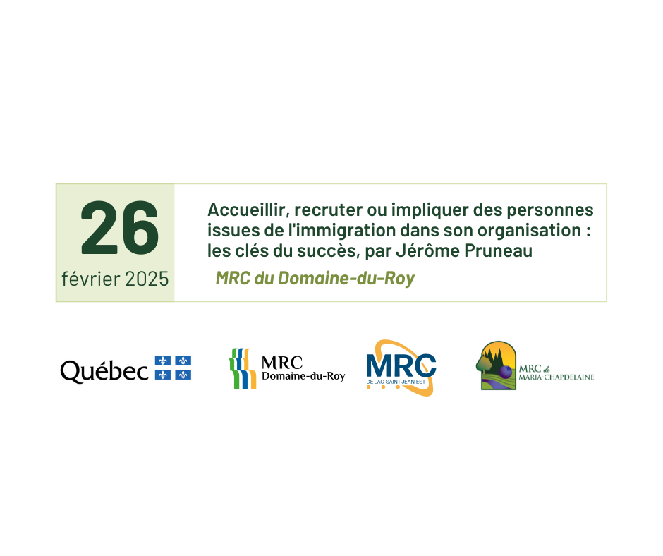 Formation pour les organismes et le milieu municipal – 26 février 2025 Actualités Non classé
