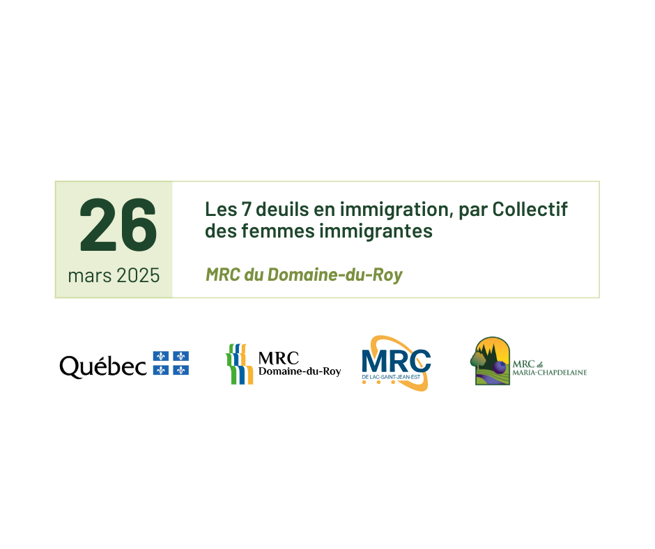Formation Les 7 deuils en immigration MRC DDR – 26 mars 2025 Actualités Non classé