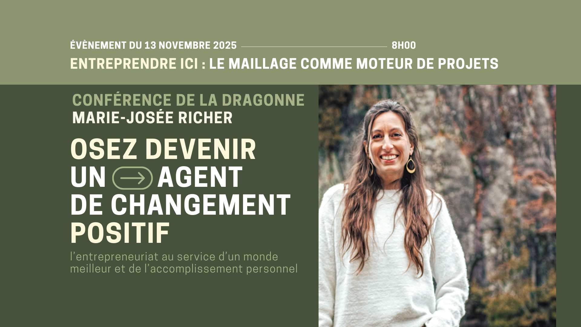 Invitation à l&rsquo;événement Entreprendre ici : le maillage comme moteur de projets Actualités Événements