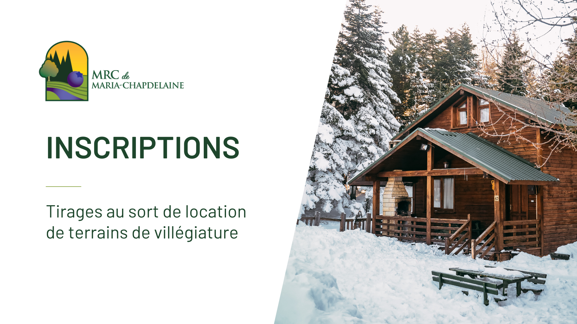 Terrains de villégiature attribués par tirage au sort Actualités À la une