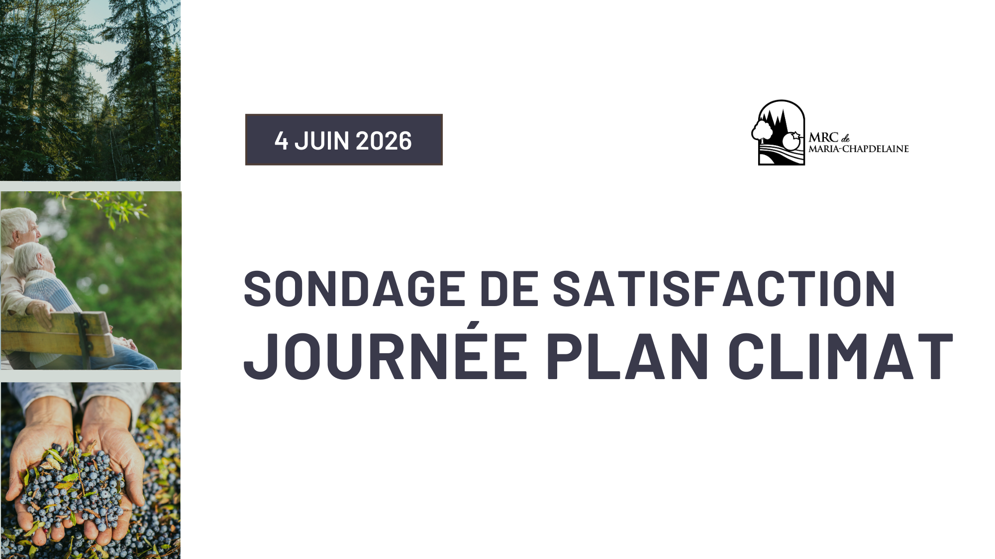 Sondage de satisfaction – Journée de concertation plan climat Actualités Non classé