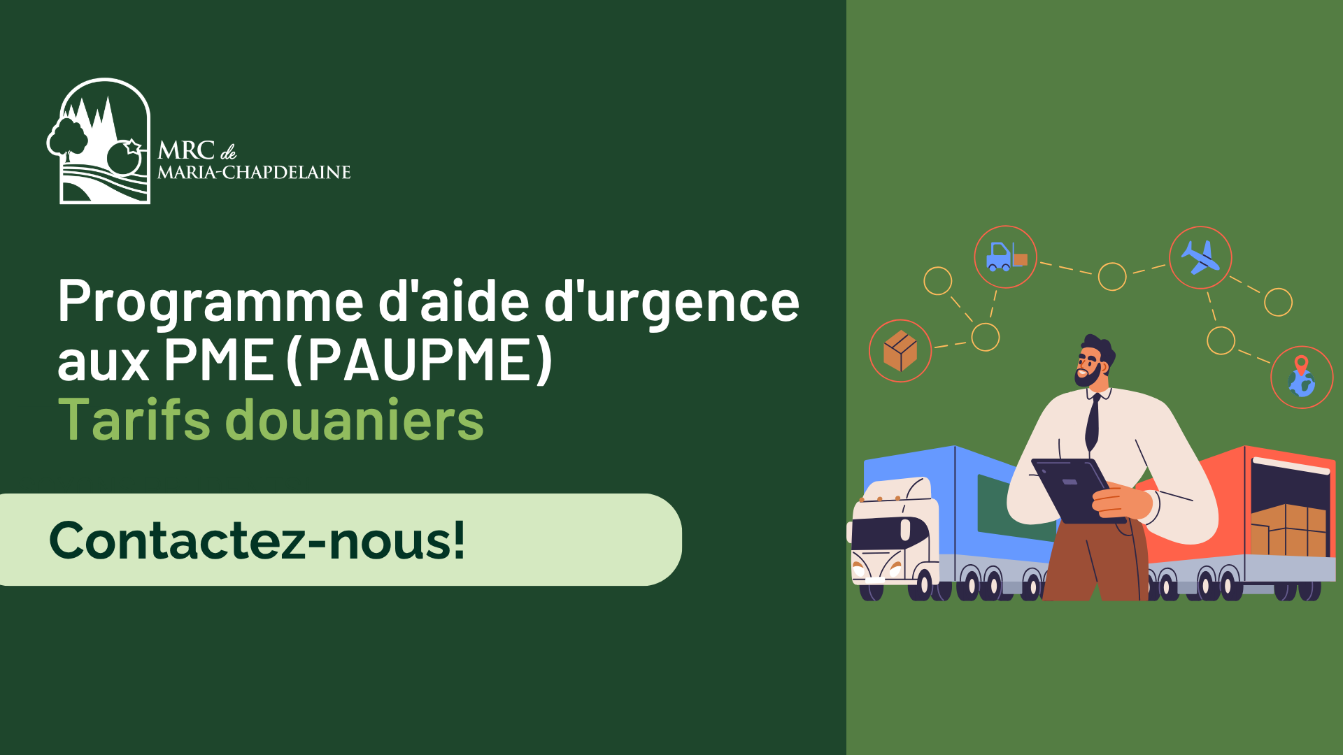 Programme d’aide d’urgence aux PME – Tarifs douaniers Actualités À la une