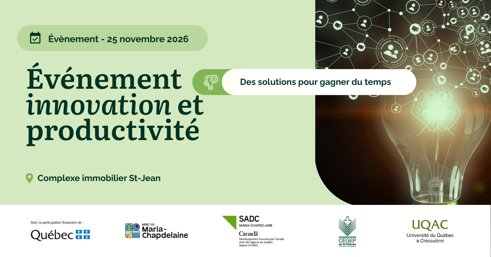 Événement innovation et productivité Actualités Événements
