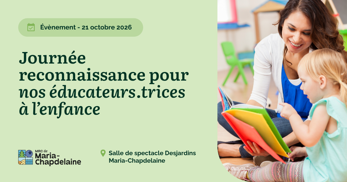 Journée reconnaissance pour nos éducateurs.trices à l’enfance Actualités Événements