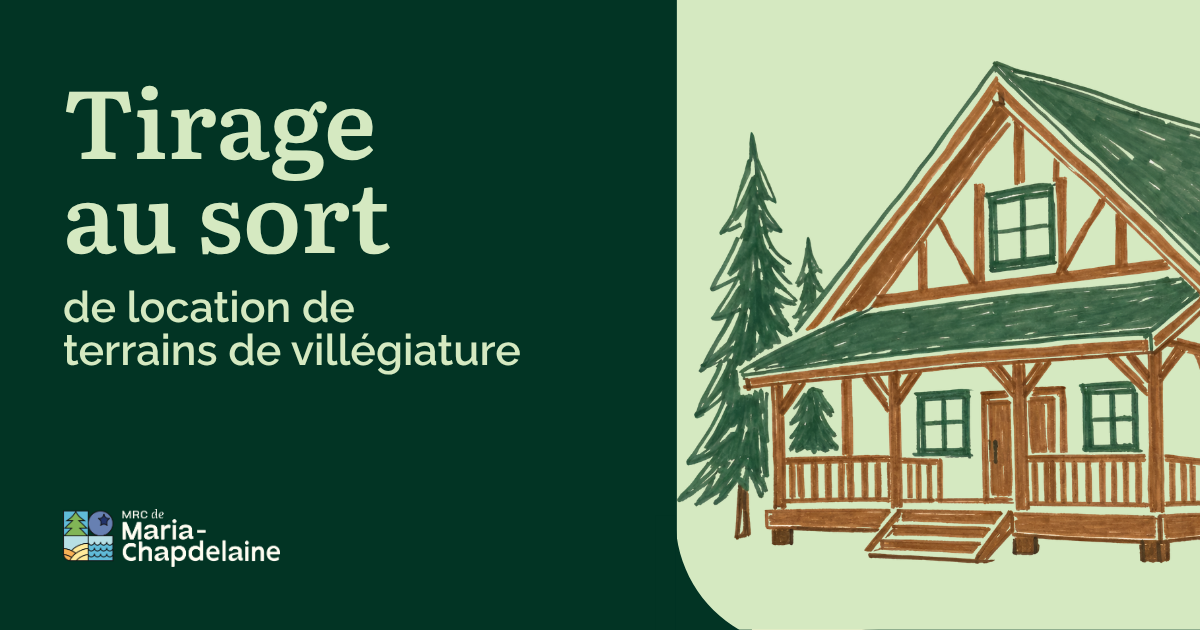 Tirage au sort de terrains de villégiature Actualités À la une